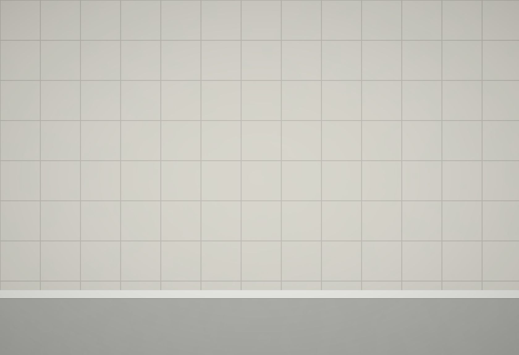 Salle de bain carrelée avant